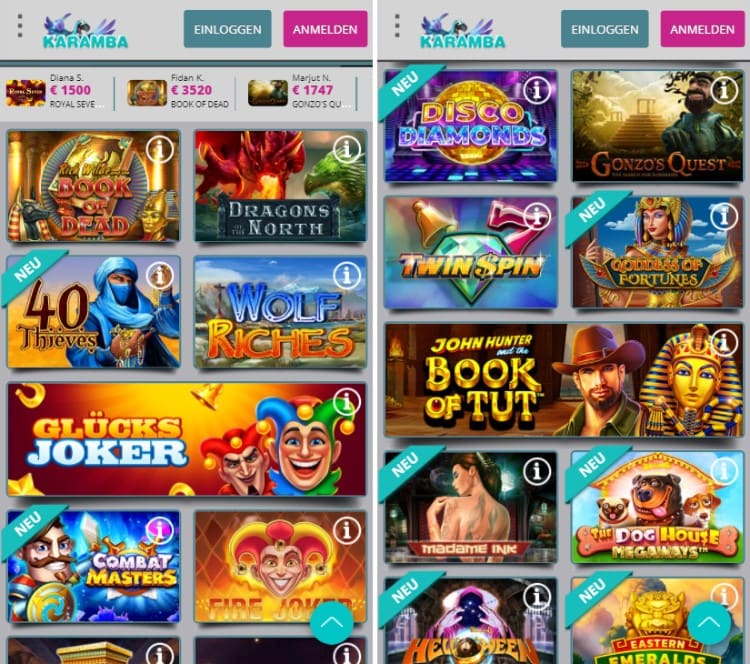 karamba-casino screenshot